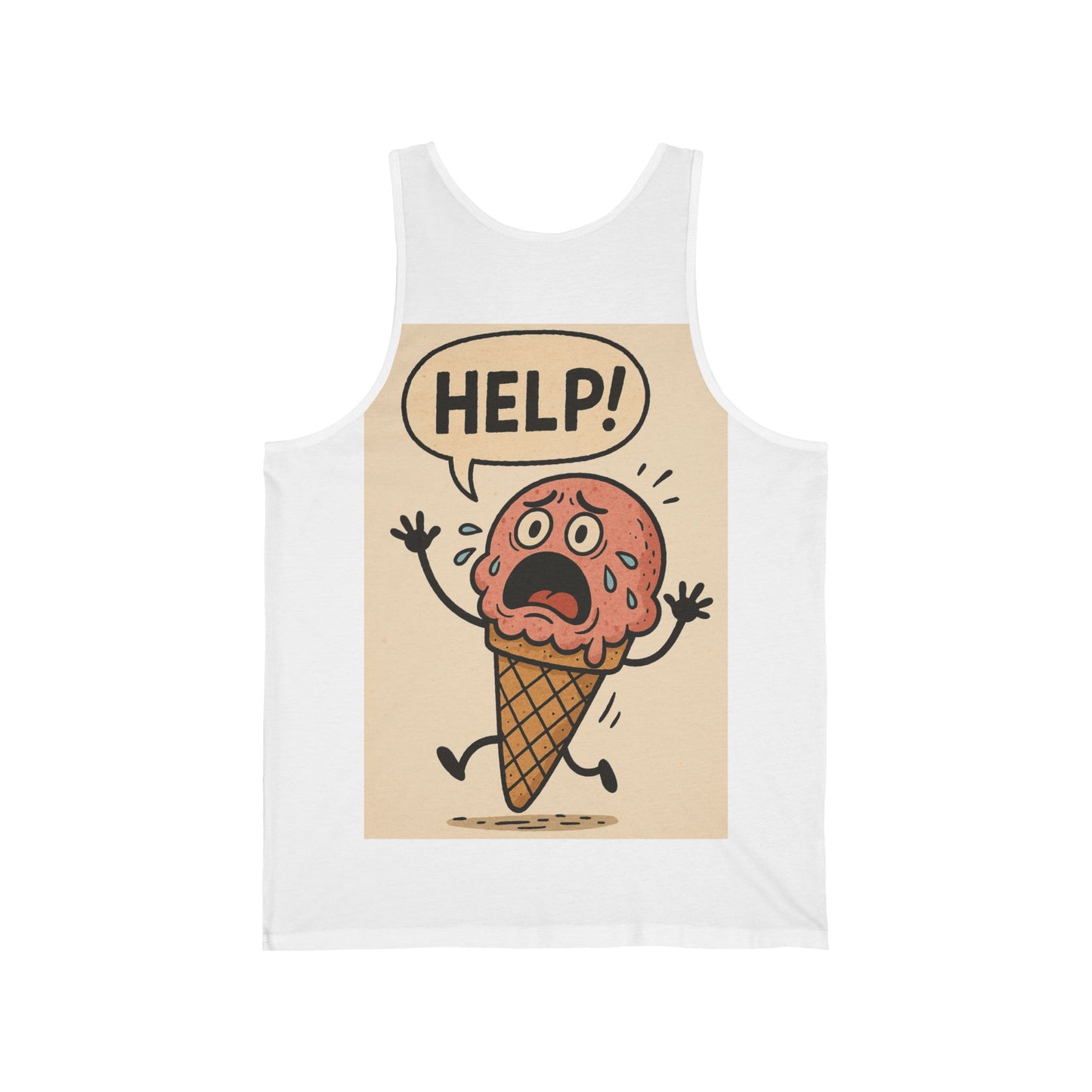 Too Hot to Handle Ice Cream Unisex Jersey Tank