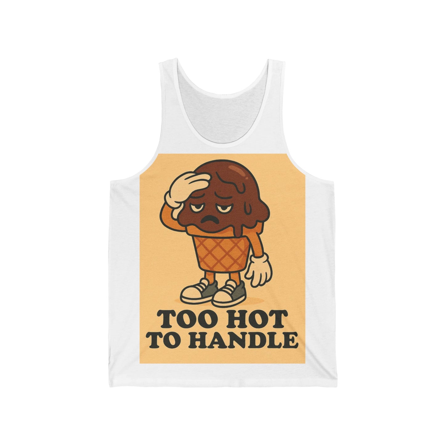 Too Hot to Handle Ice Cream Unisex Jersey Tank