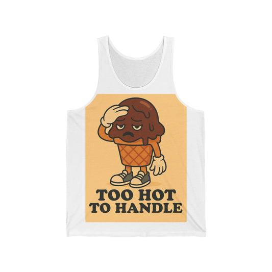 Too Hot to Handle Ice Cream Unisex Jersey Tank