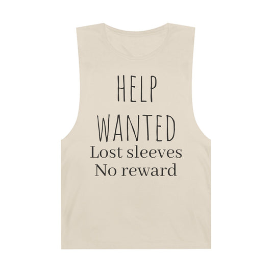 Unisex Help Lost Sleeves Tank Top - Stylish and Fun Summer Wear
